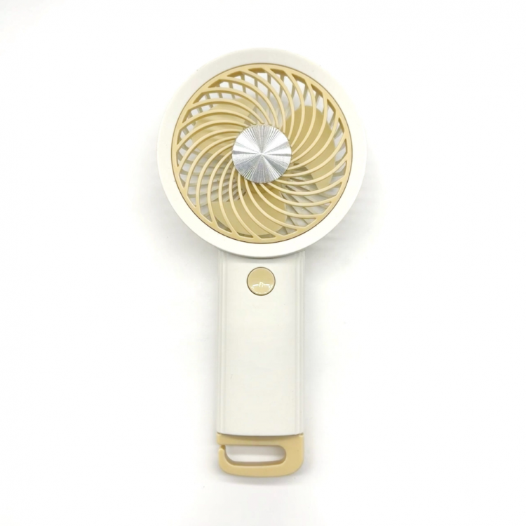 FENY FN-F35 WHITE-YELLOW 3 Stage SpeedHook Handheld Type-C with Built-in 500mAh BatteryCharge Inlet Fan(1923)