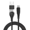 ALLY 2in1 USB Type C To PD Cable+USBCable-(5775)