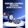 RGB Işıklı Telefon Soğutucu Fan, uzun oyun seanslarında telefonun ısınmasını engellemek için geliştirilmiş güçlü bir mobil soğutma teknolojisine sahiptir. Yüksek hızlı fanı sayesinde ısıyı anında dağıtır ve telefonunuzun performans düşüşü yaşamadan çalışm
