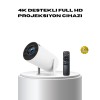 Full HD Projector with 4K Support – 130inch Wide Screen with WiFi and HDMI Connection