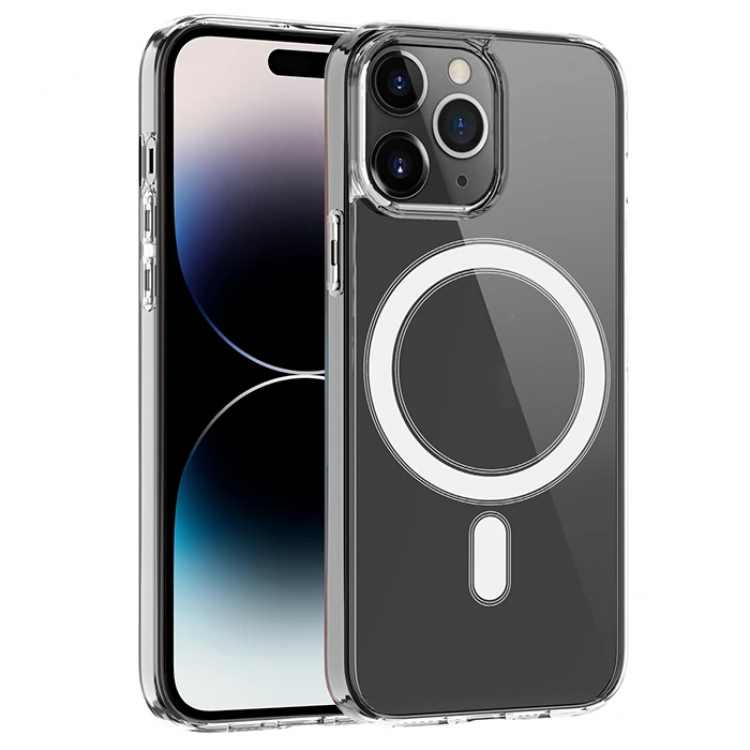 ALLY iPhone 14 Pro 6.1inch Magsafe CompatibleMagnetic Hard Silicone Case-(5775)