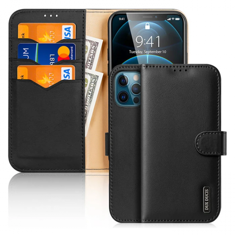 Dux Ducis iPhone 12 Pro Max Case MagneticLeather Case with Wallet Hivo Series-(5775)
