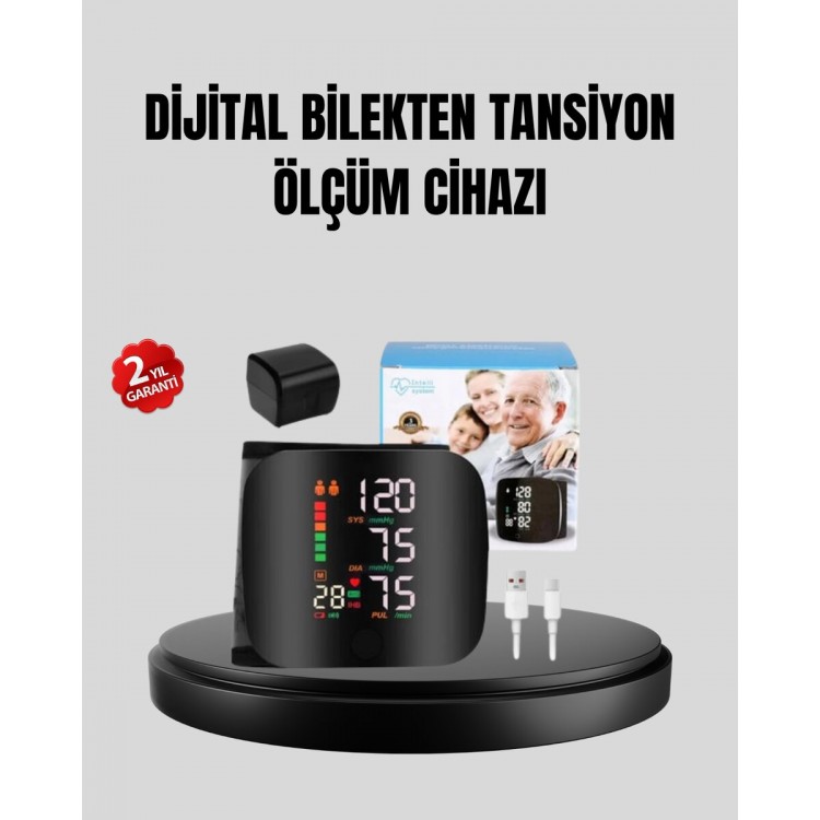 Wrist-based Digital Blood Pressure Monitor – Color Riskwith indicator and Arrhythmia Induced