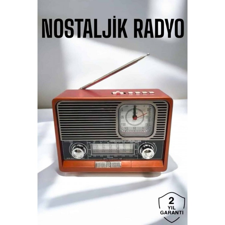 Nostalgic Looking Radio with USB Port and Bluetooth Connection