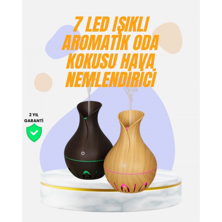 Ultrasonic Room Humidifier and Essential Oil with LED Lightdiffuser