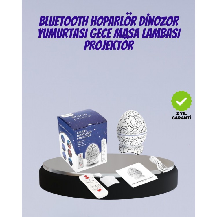 Bluetooth Connected Dinosaur Star Projector Night Light andSleep Assistant