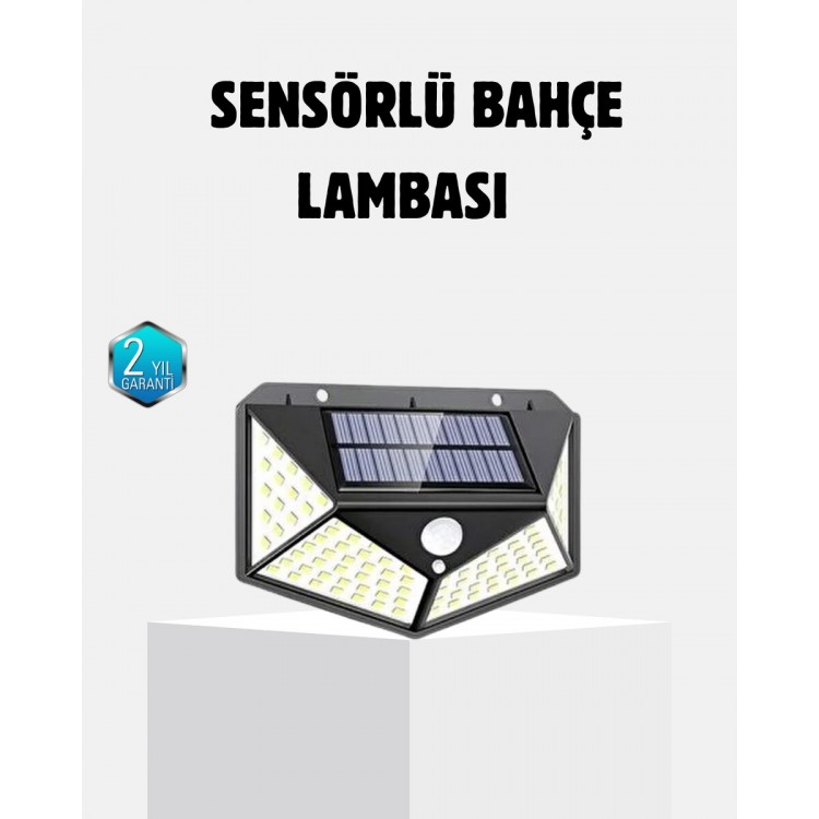 Solar Powered 100 LED Outdoor Lamp –Solar Lighting with 2200mAh Battery with Motion Sensor