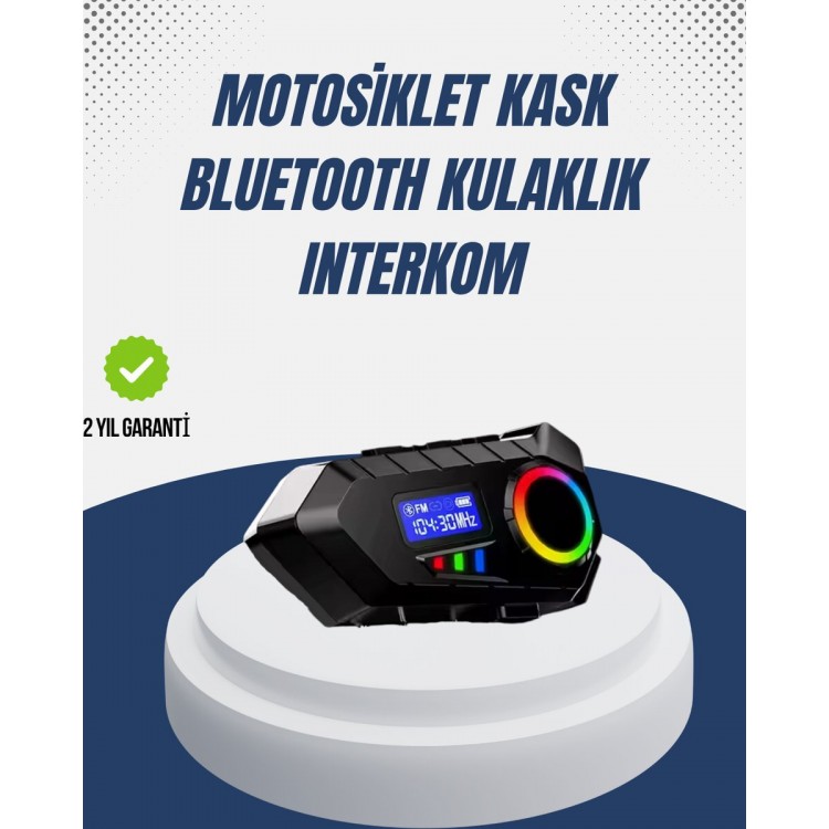 Wireless Bluetooth Intercom IP65 Water Resistant 40mm HDSound and 40 Hour Battery