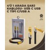 4'ü 1 Arada Metal Hızlı Veri Kablosu – 65W Güç 27W iPhone Desteği 480Mbps Aktarım