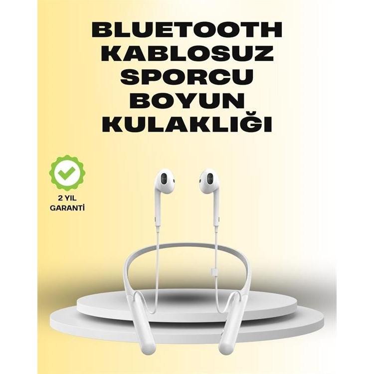 Yüksek Kapasiteli Pil Destekli Boyun Askılı Kulaklık – 100 Saat Dayanıklı