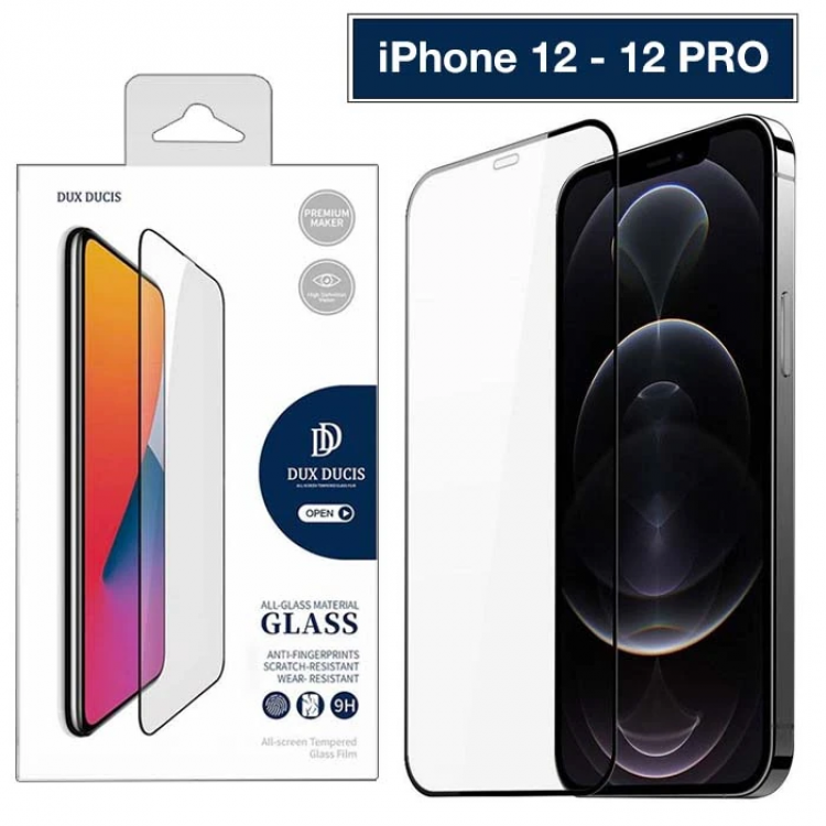 Dux Ducis iPhone 12 - 12 Pro 6.1inchTempered Glass Screen Protector 10D Full Covering-(5775)