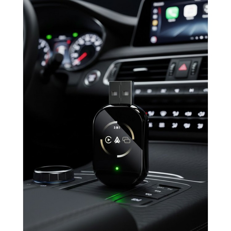 Araç İçi Kablosuz CarPlay Android Auto AirPlay Adaptörü
