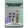Bu şarjlı tıraş makinesi, 15 cm uzunluk, 2 cm kalınlık, ve 9 cm çevre ölçülerine sahip metal kasa tasarımıyla son derece dayanıklı ve şık bir üründür. 35-45 gram ağırlığı ile kullanımı son derece konforludur ve taşınabilirliği sayesinde her yere kolayca g