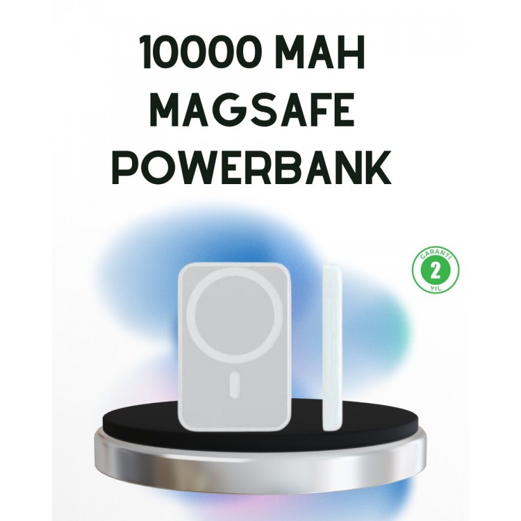 Kablosuz MagSafe Powerbank – iPhone Uyumlu 10000 mAh Isı Dağılımlı