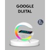 Kablosuz Şarjlı Bluetooth Hoparlör ve Gece Lambası – NFC FM Radyo RGB Işık