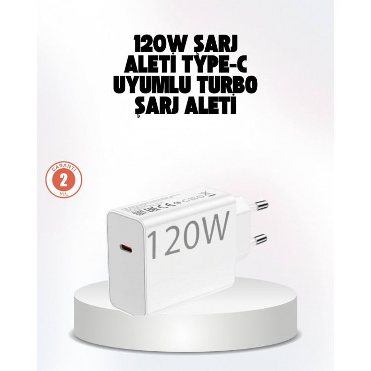 120W Powerful Fast Charging Adapter and Type-CCable Set – Safe Charging Technology