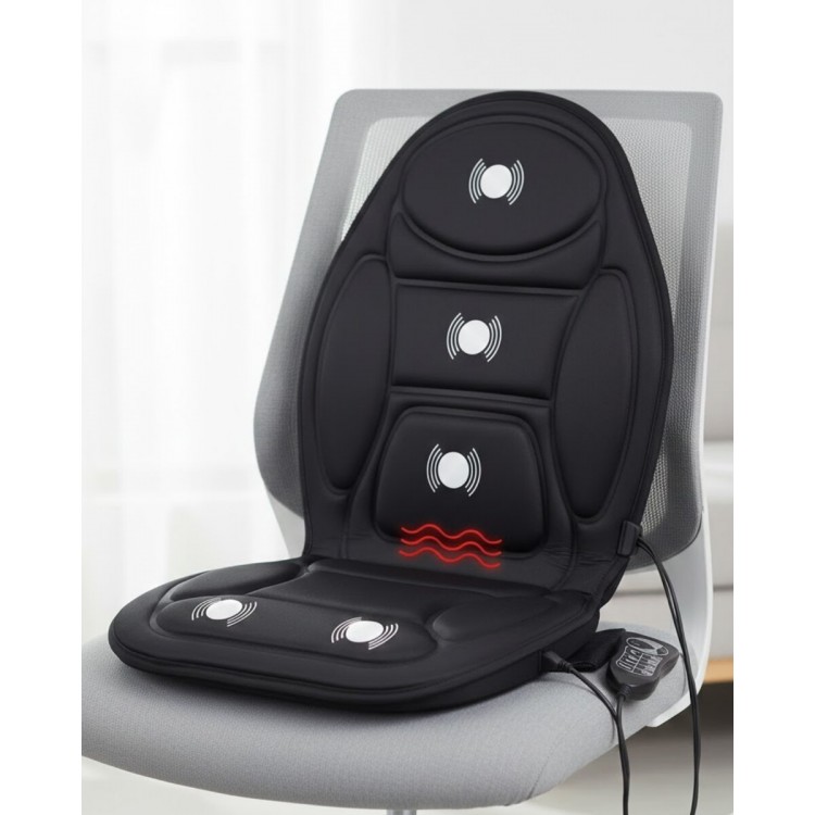 Heated Massage Seat Cushion for Back Waist Neck andHip Supported