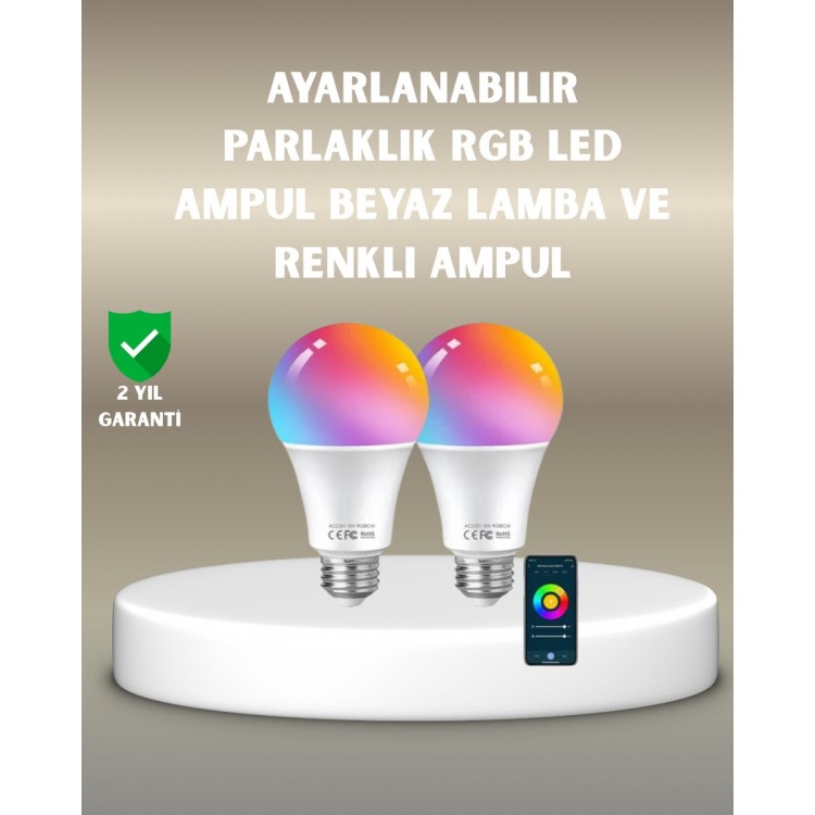2.4GHz 9W RGBW LED Bulb with economical romantic light