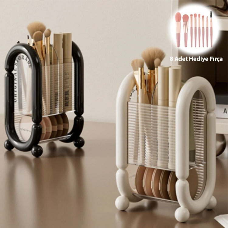 EZERE Stylish Design Cosmetic Item Makeup Brush OrganizerBox Organizer-(5775)