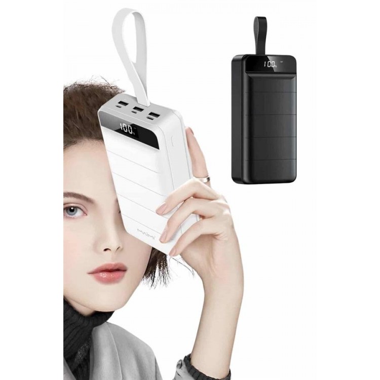50.000 Mah Powerbank Turbo Fast with LED IndicatorAndroid IOS Compatible Portable Hanger