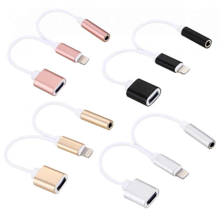 iPhone 14-13-12-11 3.5mm Kulaklık ve Şarj Dönüştürücü-(5775)