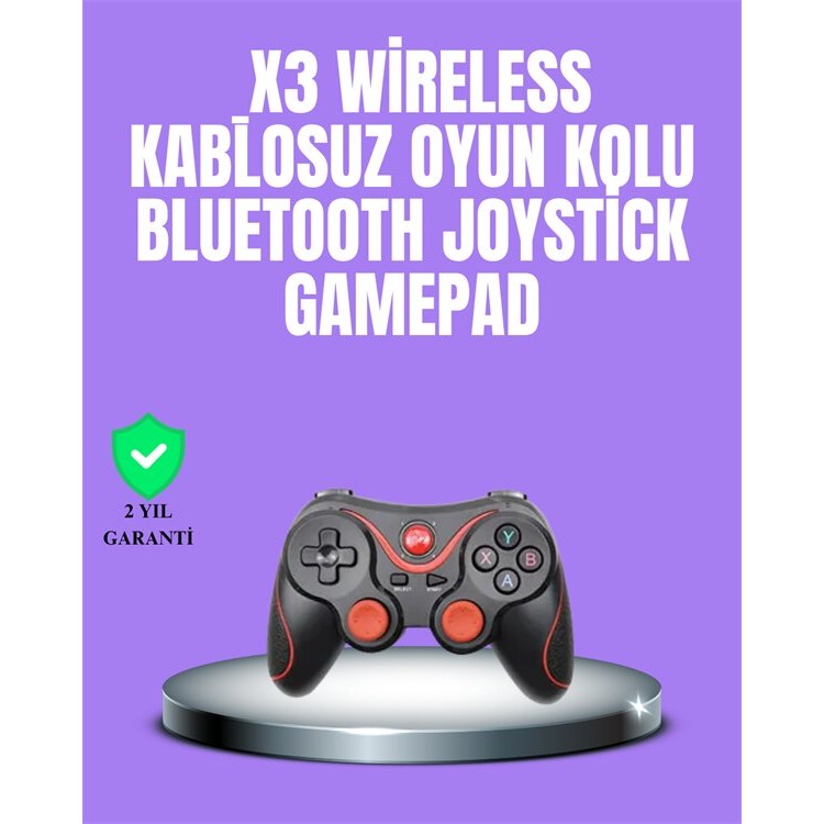Android Compatible Gamepad X3 Game Stick JoystickBluetooth Connected