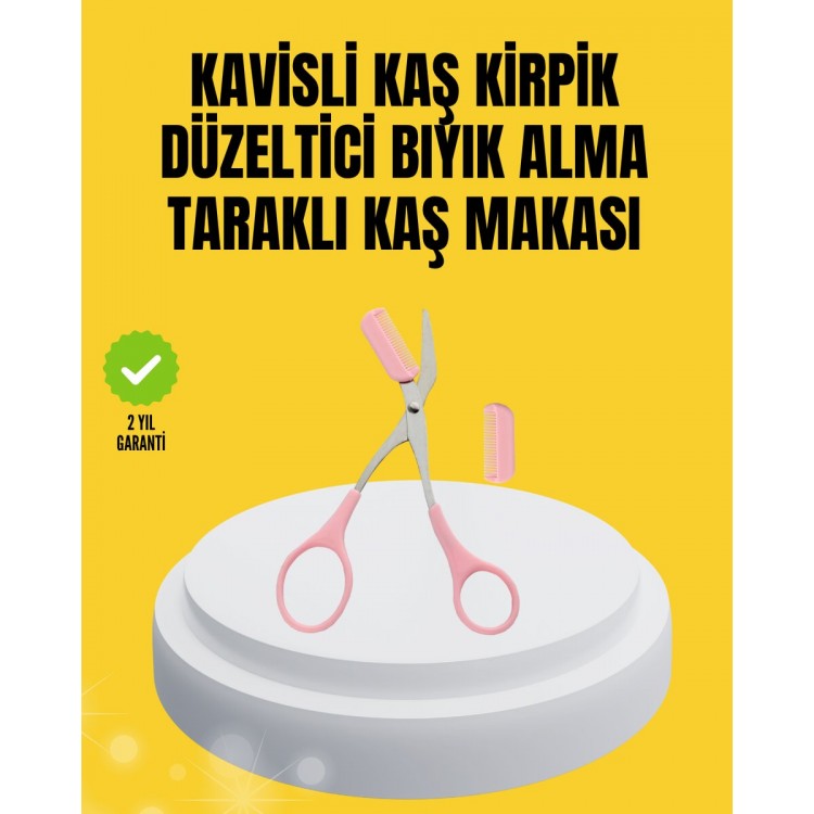 Kaş Kirpik ve Tırnak Çevresi Temizliği İçin Çok Fonksiyonlu Makas