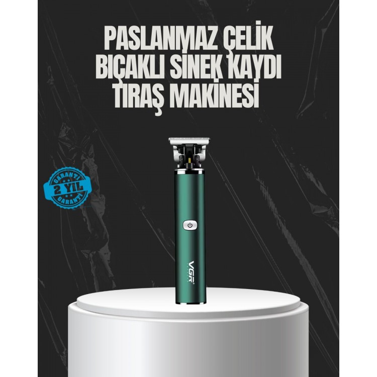 Waterproof Rechargeable Hair Clipper with Stainless Steel HeadMakinesi