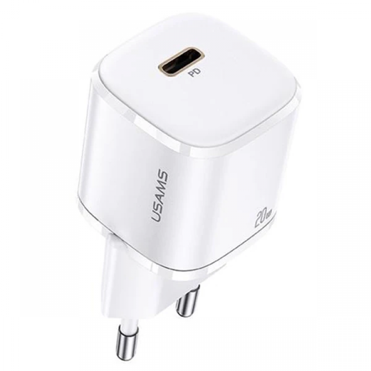 USAMS T36 20W Mini PD Hızlı Şarj Aleti 20W USB-C Güç Adaptörü-(5775)