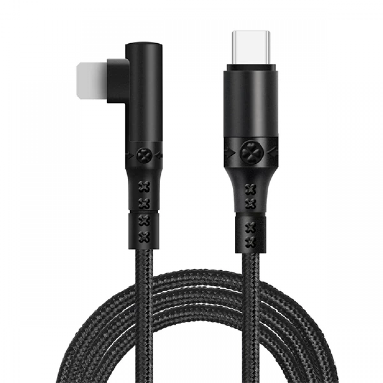 ALLY Type-C to iPhone 20w Lightning FastCharge Cable Player 90 Degree Cable-(5775)