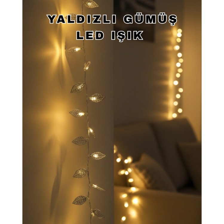 Decorative Silver Leaf LED Lighting Battery Operated Stylish Environmentthe light