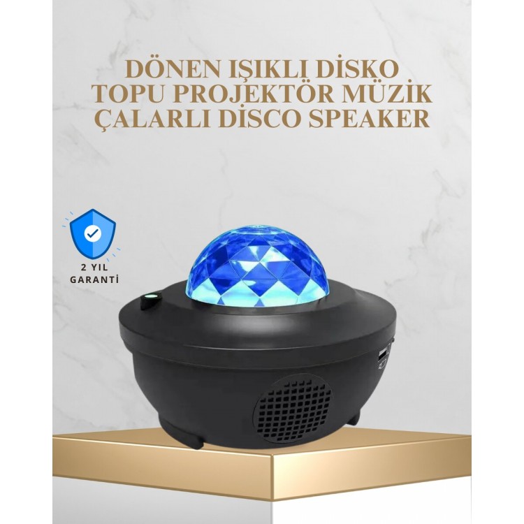 Bluetooth & USB Music Player Night Light –50m² Coverage Remote Control