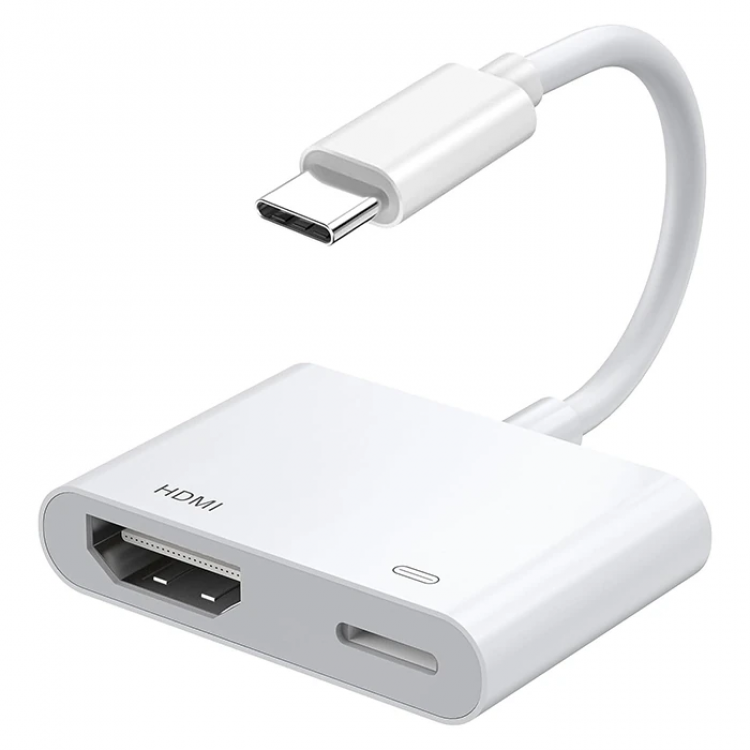 ALLY iPhone 15 Type-c to Type-c+ HDMI Converter Cable Digital AV Adapter-(5775)