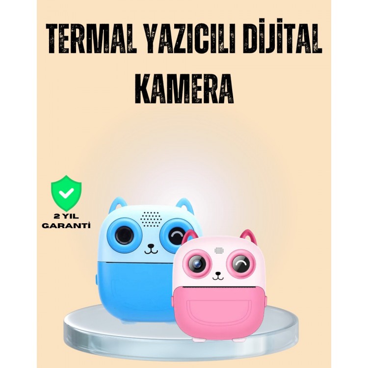 Çocuklar İçin Eğlenceli Dijital Kamera 1300mAh Şarjlı
