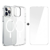 Baseus Crystal iPhone 13 Pro Max 6.7Magsafe Silicone Case + Tempered Screen Protector Set-(5775)