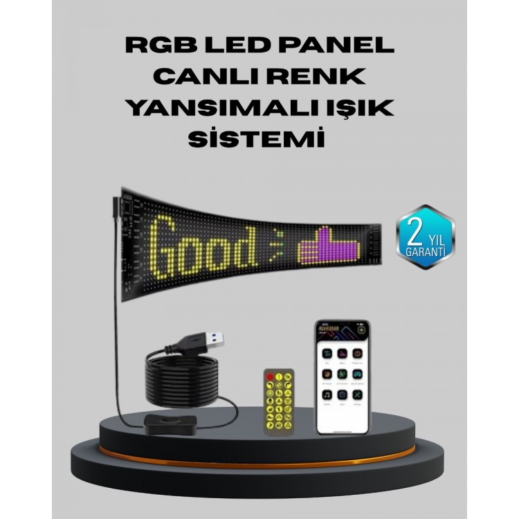 5V USB Smart Pixel LED Panel – MobileApp Controlled Colorful Light Effect