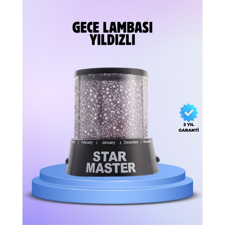 Odayı Yıldızlarla Dolduran Galaxy Efektli LED Projektör Işık