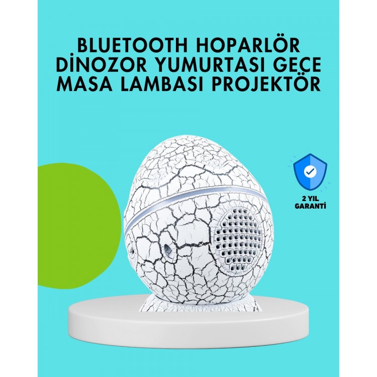 Dinozor Yumurtası Tasarımlı Gece Lambası – Müzik ve Işık Senkronizasyonlu