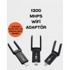 Bu USB WiFi adaptör, hem 2.4GHz hem de 5GHz frekanslarını destekleyen dual-band teknolojisi ile donatılmıştır. 2.4GHz bandı günlük internet kullanımı için geniş kapsama alanı sunarken, 5GHz bandı daha az yoğunlukta çalışarak yüksek hız ve düşük gecikme sa