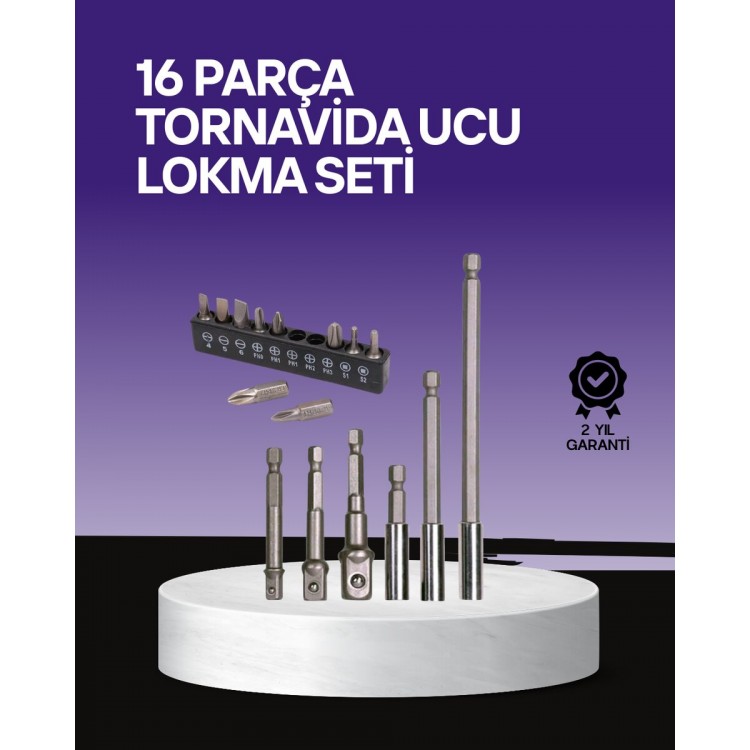 It's purposeful 16 Bit Set Durable Screwdriver Adapter
