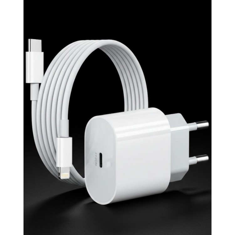iPhone 14 13 12 11 Uyumlu 20W Hızlı Şarj Adaptörü Lightning Kablo Seti