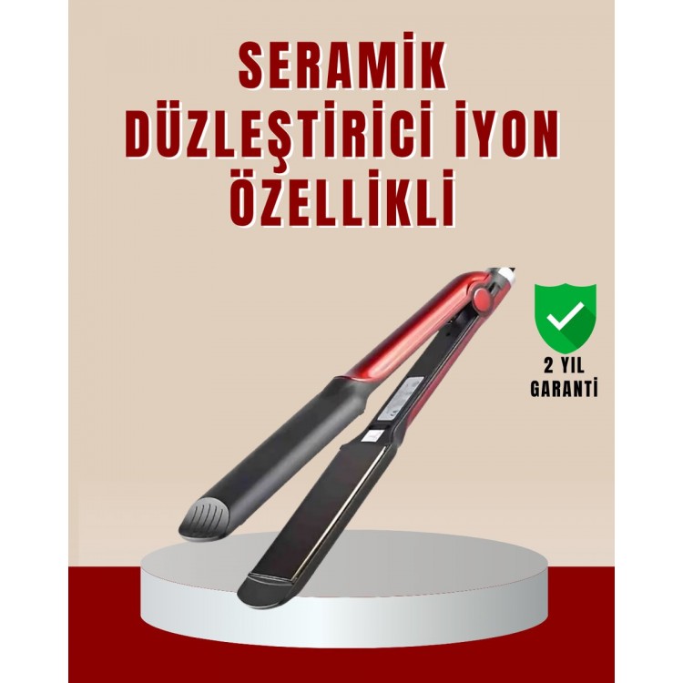 Profesyonel Saç Düzleştirici – 360° Döner Kablo ve Kompakt Tasarım