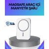 360° Döner Başlıklı MagSafe Araç Telefon Tutucu Hızlı Şarjlı