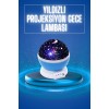 Starry Night Light Purple Projection View Table LampColor Changing