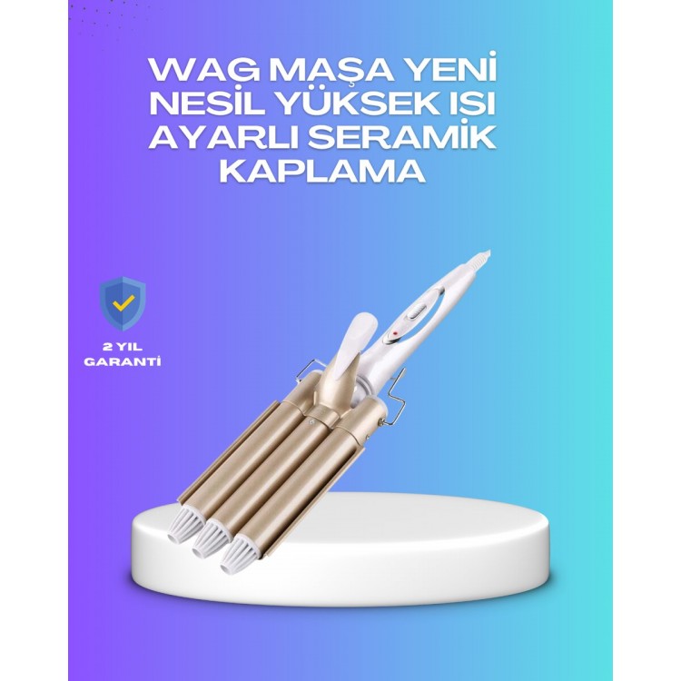 Hızlı Isınan Şarjlı Saç Kıvırıcı Maşa