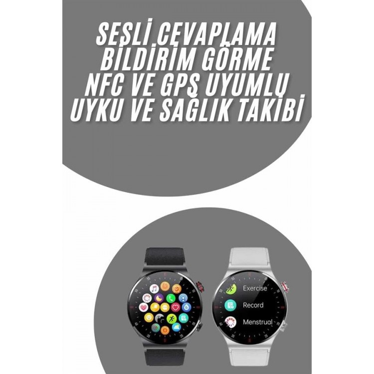 Smart Watch Sleep and Health Tracking NFC CompatibleAndroid IOS Compatible with Bluetooth Connection