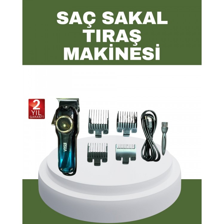 Güçlü Motorlu Paslanmaz Çelik Bıçaklı Saç Kesim Makinesi