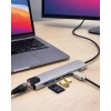 8 Port Type C Hub USB HDMI RJ45 SD TF Kart Okuyucu Çoklayıcı