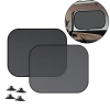 Ally Vehicle Auto Side Window Sunshade Shield with Suction Cup2 Pieces 36x44cm-(5775)