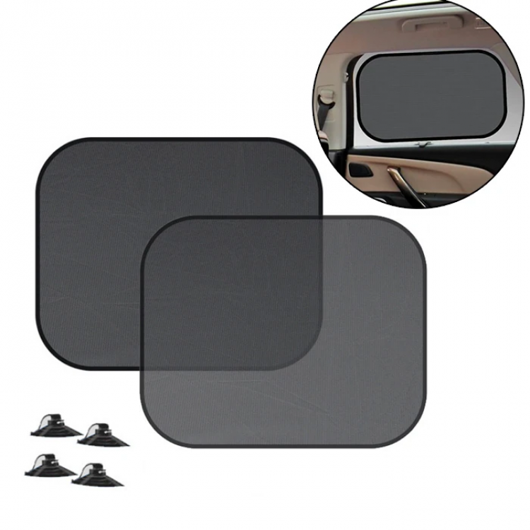 Ally Vehicle Auto Side Window Sunshade Shield with Suction Cup2 Pieces 36x44cm-(5775)